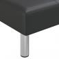 Preview: Chaiselongue Schwarz Kunstleder