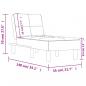 Preview: Chaiselongue Schwarz Kunstleder