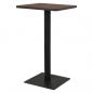 Preview: ARDEBO.de - Bistrotisch Dunkle Esche 70x70x107 cm