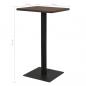 Preview: Bistrotisch Dunkle Esche 70x70x107 cm