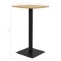 Preview: Bistrotisch Eichefarben 60x60x107 cm