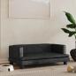 Preview: ARDEBO.de - Hundebett Schwarz 80x45x30 cm Samt