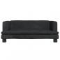 Preview: Hundebett Schwarz 80x45x30 cm Samt