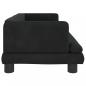 Preview: Hundebett Schwarz 80x45x30 cm Samt