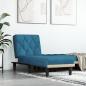 Preview: ARDEBO.de - Chaiselongue Blau Samt