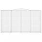 Preview: Gabionen mit Hochbogen 4 Stk. 400x50x220/240cm Verzinktes Eisen