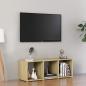 Preview: ARDEBO.de - TV-Schrank Sonoma-Eiche 107x35x37 cm Holzwerkstoff