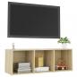 Preview: TV-Schrank Sonoma-Eiche 107x35x37 cm Holzwerkstoff