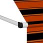 Preview: Einziehbare Markise Handbetrieben 200 cm Orange und Braun
