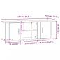 Preview: TV-Schrank Betongrau 100x31,5x35 cm Holzwerkstoff