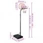 Preview: Basketballständer Weiß 282-352 cm Polyethylen