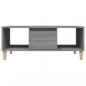 Preview: Couchtisch Grau Sonoma 90x50x36,5 cm Holzwerkstoff