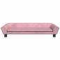 Preview: Hundebett Rosa 100x50x21 cm Samt