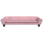 Preview: Hundebett Rosa 100x50x21 cm Samt