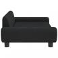 Preview: Hundebett Schwarz 100x54x33 cm Samt