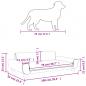 Preview: Hundebett Schwarz 100x54x33 cm Samt