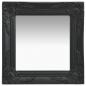 Preview: ARDEBO.de - Wandspiegel im Barock-Stil 40x40 cm Schwarz 