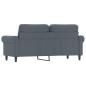 Preview: 2-Sitzer-Sofa Dunkelgrau 140 cm Samt