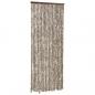 Preview: Insektenschutz-Vorhang Taupe und Weiß 56x185 cm Chenille