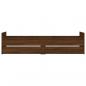 Preview: Bett mit Schubladen Braun Eiche-Optik 75x190 cm