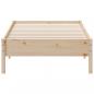 Preview: Massivholzbett ohne Matratze 100x200 cm Kiefernholz