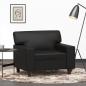Preview: ARDEBO.de - Sessel Schwarz 60 cm Kunstleder