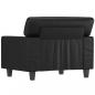 Preview: Sessel Schwarz 60 cm Kunstleder
