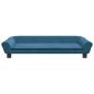 Preview: Hundebett Blau 100x50x21 cm Samt