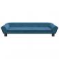 Preview: Hundebett Blau 100x50x21 cm Samt