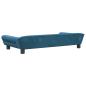 Preview: Hundebett Blau 100x50x21 cm Samt