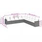 Preview: 9-tlg. Garten-Sofagarnitur mit Kissen Beige Poly Rattan