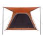 Preview: Campingzelt 4 Personen Grau und Orange Quick Release Wasserfest