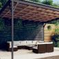 Preview: ARDEBO.de - 10-tlg. Garten-Lounge-Set mit Kissen Poly Rattan Braun