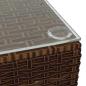 Preview: ARDEBO.de - 4-tlg. Garten-Lounge-Set mit Kissen Braun Poly Rattan
