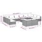 Preview: 13-tlg. Garten-Lounge-Set mit Kissen Braun Poly Rattan