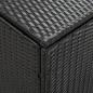 Preview: Gartenbox Poly Rattan 180x90x70 cm Schwarz