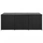 Preview: Gartenbox Poly Rattan 180x90x70 cm Schwarz