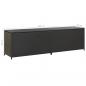 Preview: Gartenbox Poly Rattan 200x50x60 cm Schwarz
