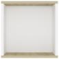 Preview: TV-Wandschrank Weiß Sonoma-Eiche 102x35x35 cm Holzwerkstoff