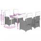 Preview: 5-tlg. Garten-Essgruppe mit Kissen Beige Poly Rattan