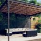 Preview: ARDEBO.de - 9-tlg. Garten-Lounge-Set mit Kissen Poly Rattan Schwarz