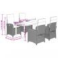 Preview: 5-tlg. Garten-Essgruppe mit Kissen Beige Poly Rattan