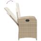 Preview: 5-tlg. Garten-Essgruppe mit Kissen Beige Poly Rattan