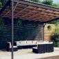 Preview: ARDEBO.de - 9-tlg. Garten-Lounge-Set mit Kissen Poly Rattan Schwarz