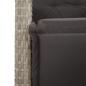 Preview: 5-tlg. Garten-Essgruppe mit Kissen Hellgrau Poly Rattan