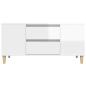 Preview: TV-Schrank Hochglanz-Weiß 102x44,5x50 cm Holzwerkstoff