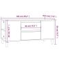 Preview: TV-Schrank Hochglanz-Weiß 102x44,5x50 cm Holzwerkstoff