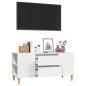 Preview: TV-Schrank Weiß 102x44,5x50 cm Holzwerkstoff