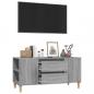 Preview: TV-Schrank Grau Sonoma 102x44,5x50 cm Holzwerkstoff