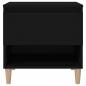 Preview: Nachttische 2 Stk. Schwarz 50x46x50 cm Holzwerkstoff
